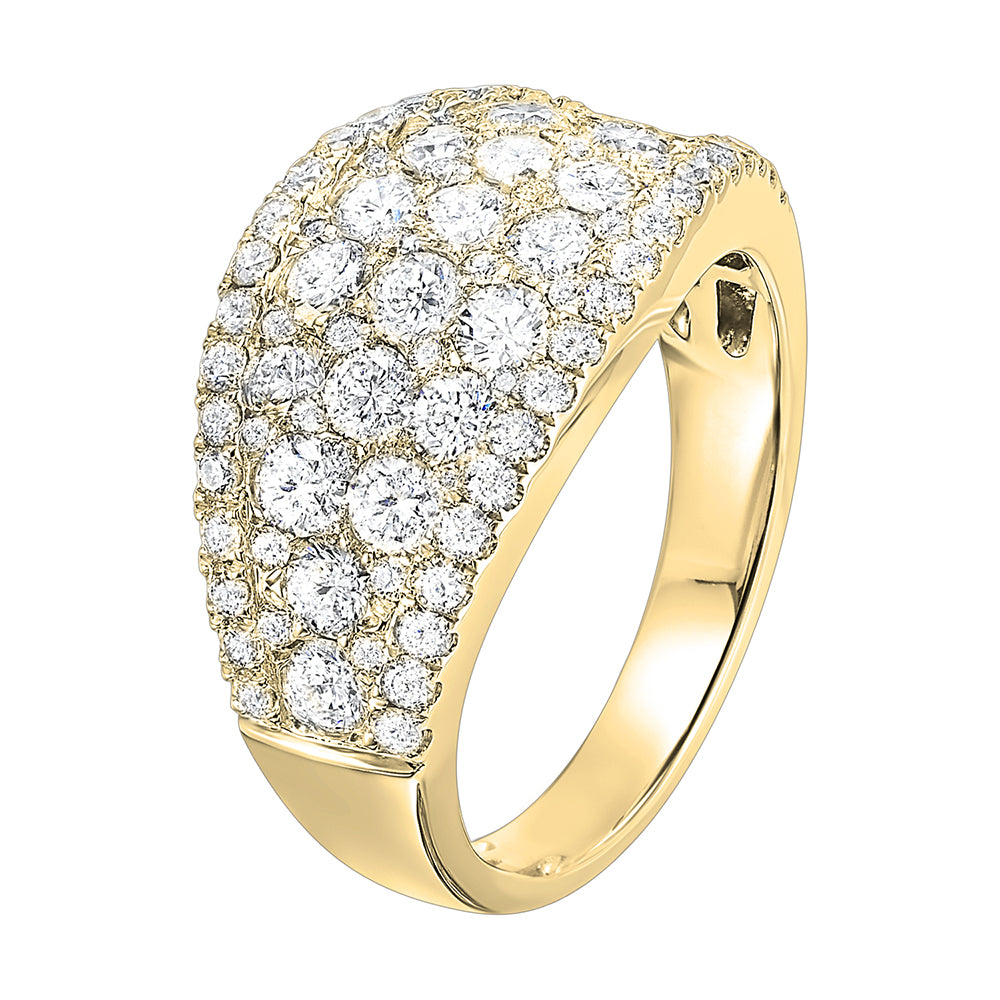 14Kt Yellow Gold Diamond 2 1/4Ctw Ring