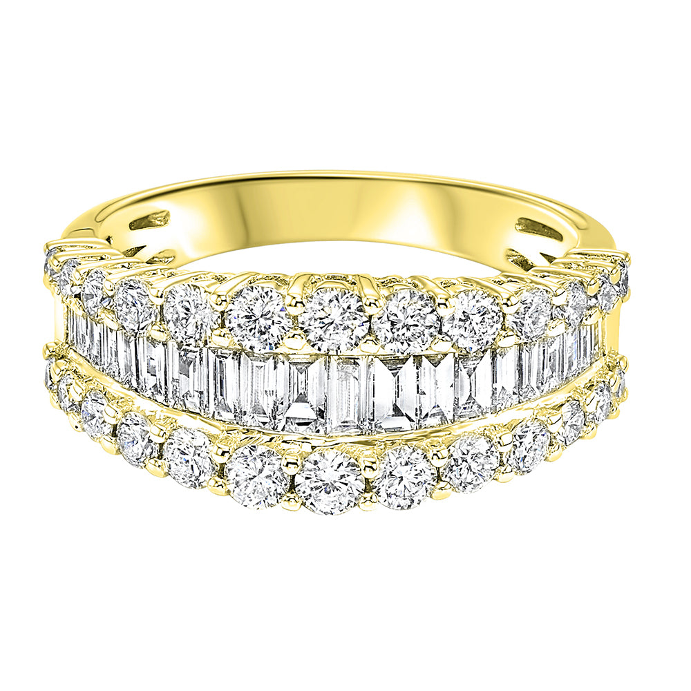 14Kt Yellow Gold Diamond 1Ctw Ring