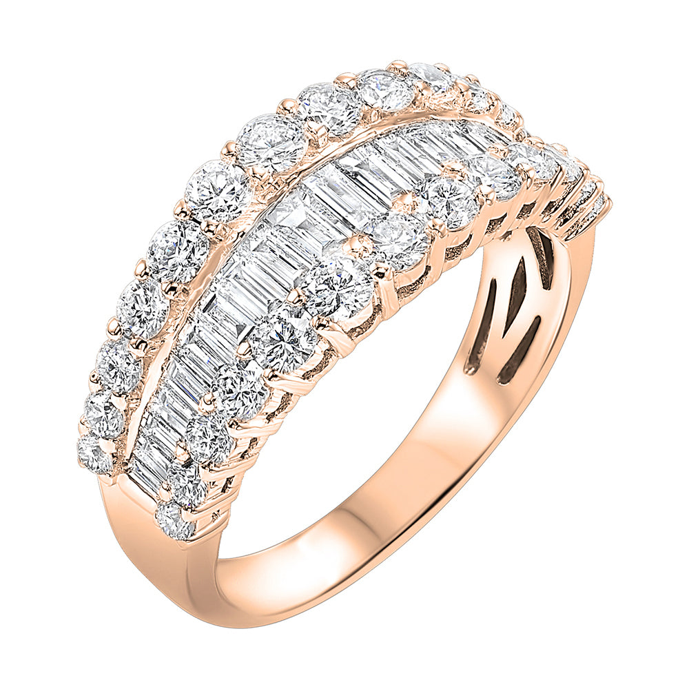 14Kt Rose Gold Diamond 1Ctw Ring