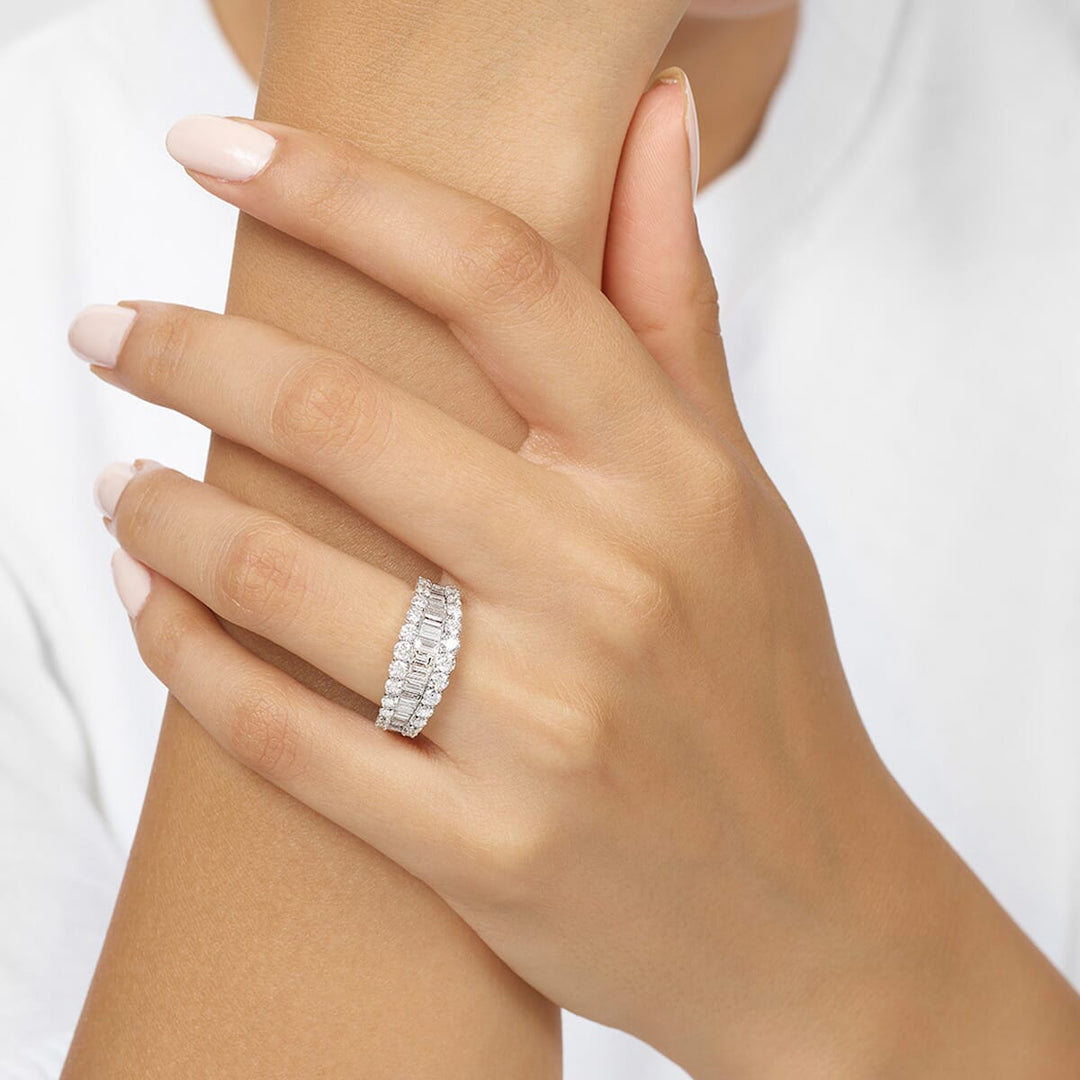 14Kt White Gold Diamond 1 1/2Ctw Ring