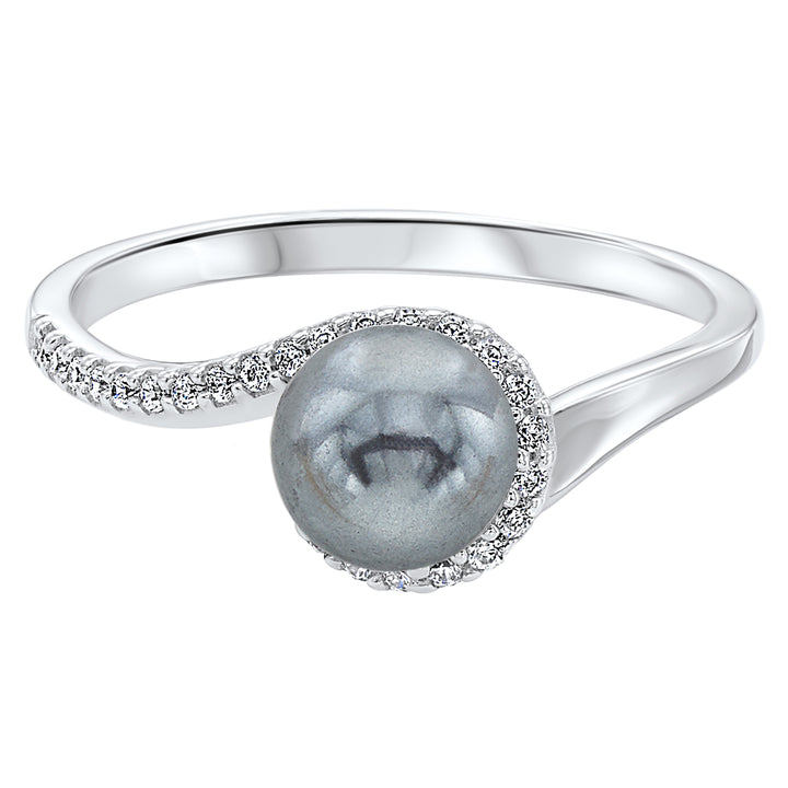 Silver Pearl 1 1/2Ctw Ring