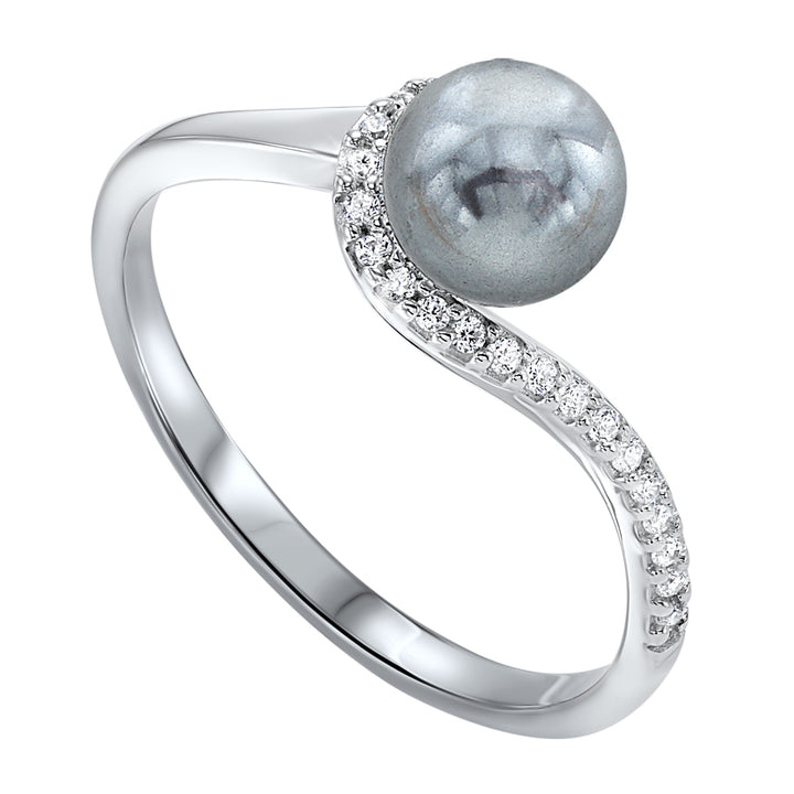 Silver Pearl 1 1/2Ctw Ring