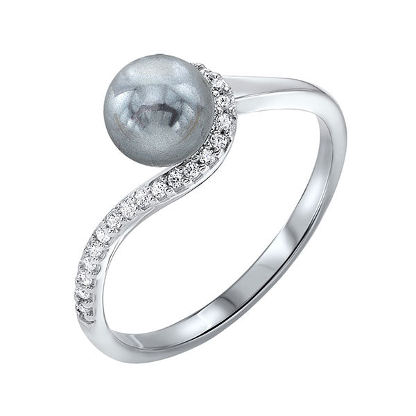 Silver Pearl 1 1/2Ctw Ring
