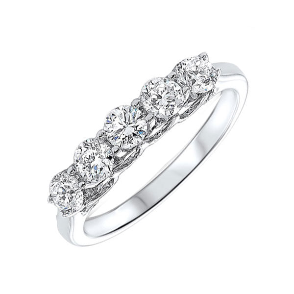 14Kt White Gold Diamond 3/4Ctw Ring