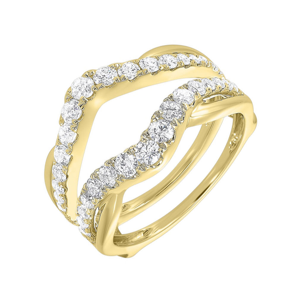 14Kt Yellow Gold Diamond 1Ctw Ring