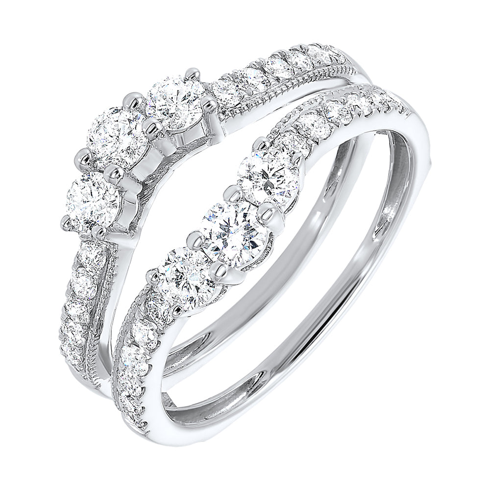 14Kt White Gold Diamond 1Ctw Ring