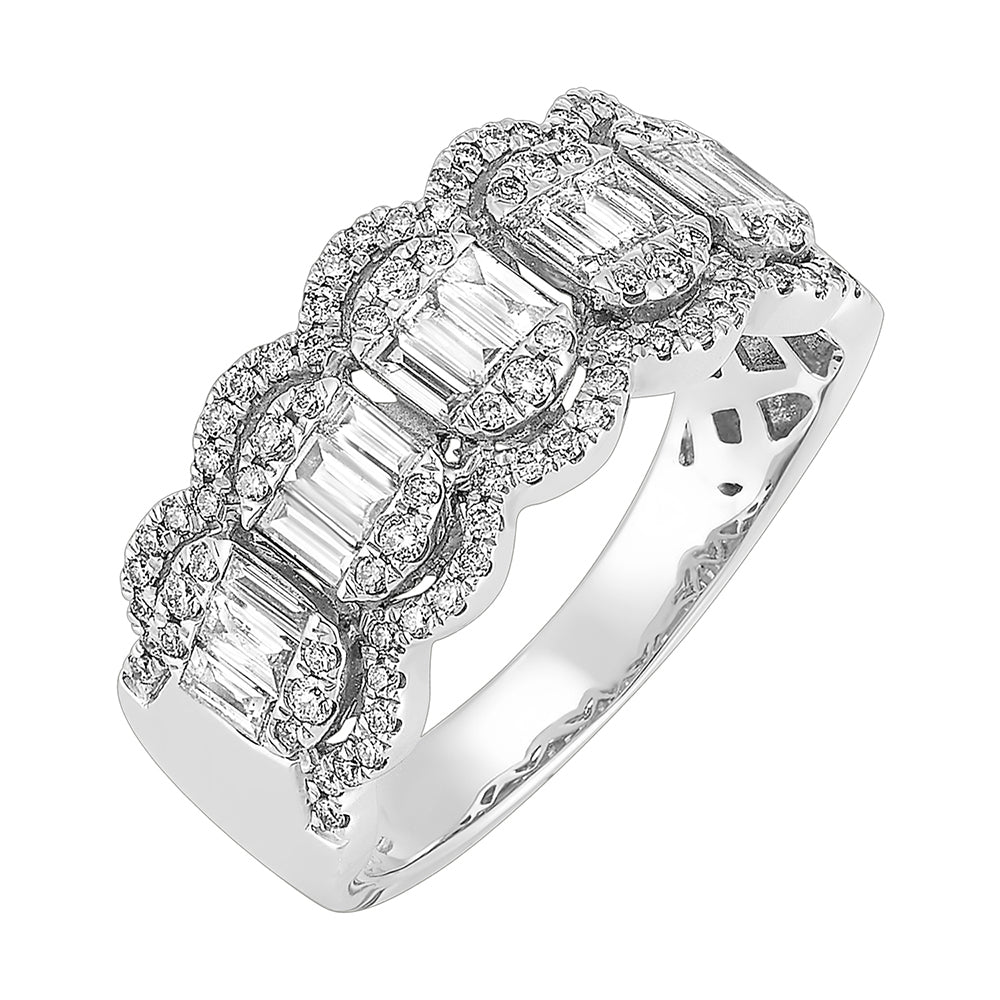 14Kt White Gold Diamond 3/4Ctw Ring