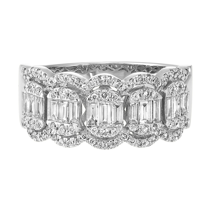 14Kt White Gold Diamond 3/4Ctw Ring