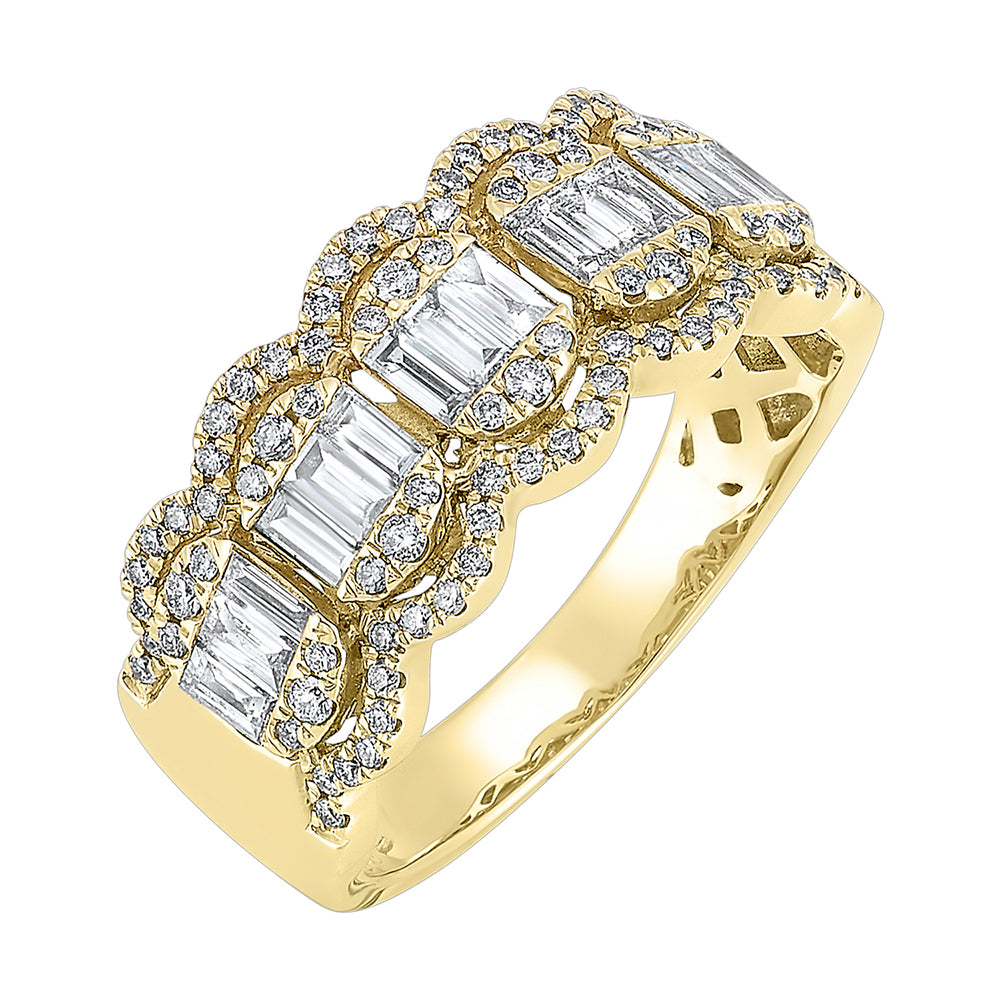 14Kt Yellow Gold Diamond 3/4Ctw Ring