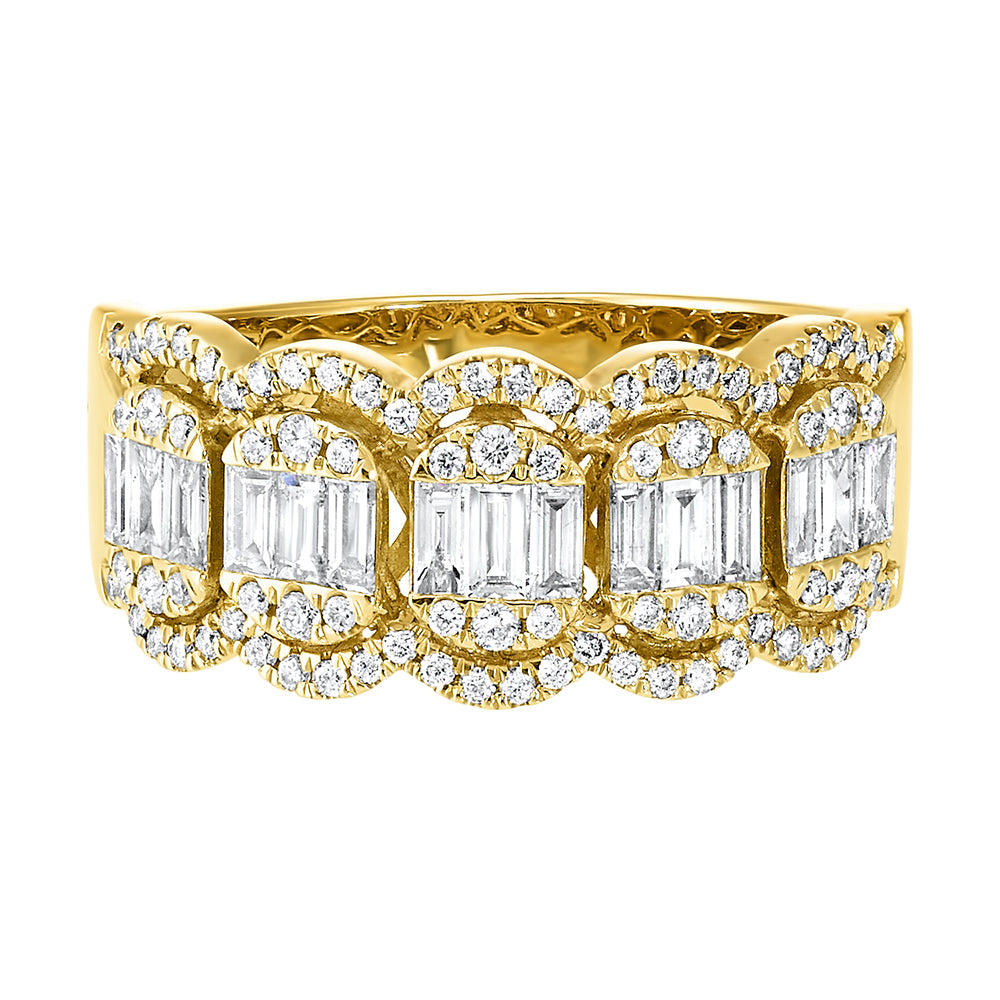 14Kt Yellow Gold Diamond 3/4Ctw Ring