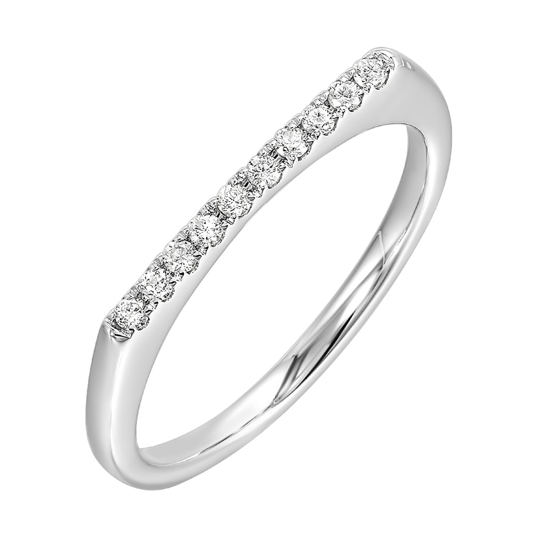 14Kt White Gold Diamond 1/10Ctw Ring