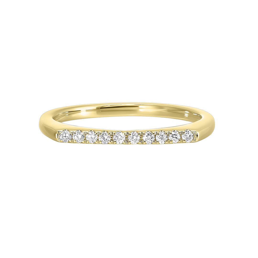14Kt Yellow Gold Diamond 1/10Ctw Ring