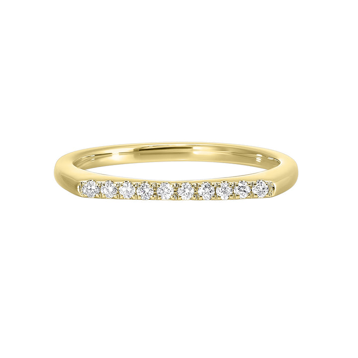 14Kt Yellow Gold Diamond 1/10Ctw Ring