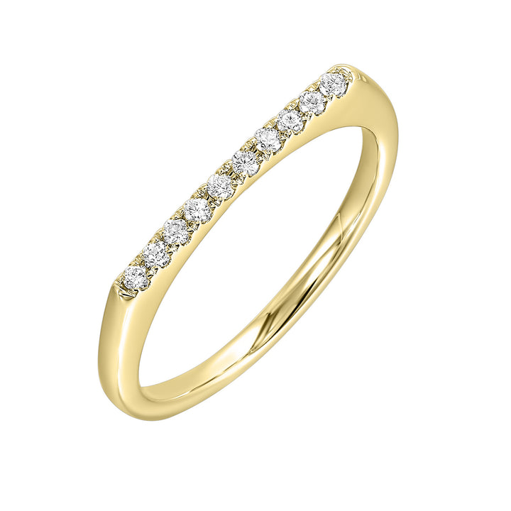 14Kt Yellow Gold Diamond 1/10Ctw Ring