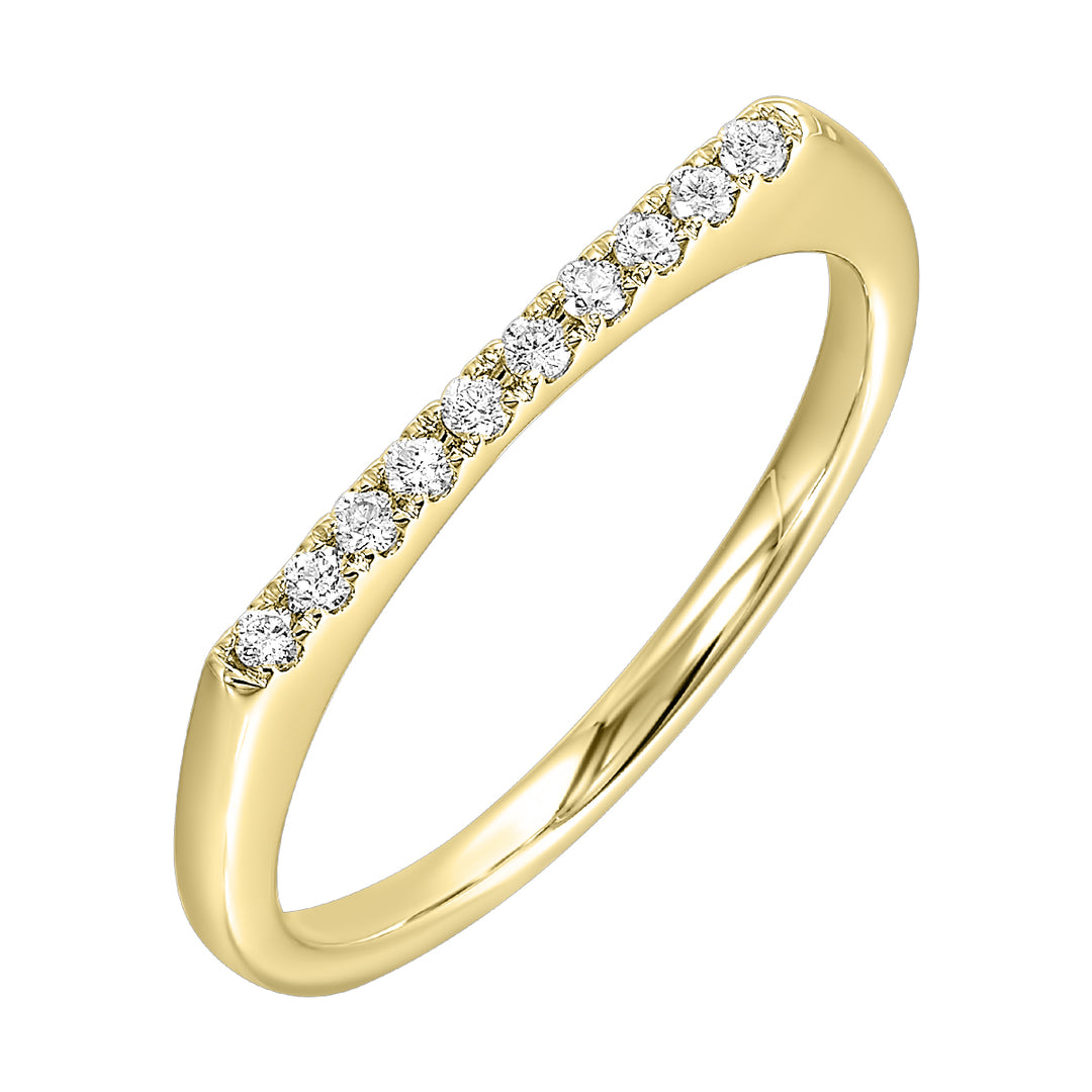 14Kt Yellow Gold Diamond 1/10Ctw Ring