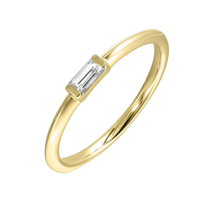14Kt Yellow Gold Diamond 1/10Ctw Ring