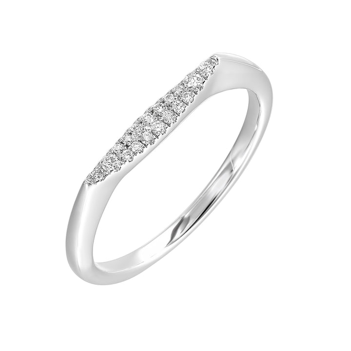 14Kt White Gold Diamond 1/12Ctw Ring