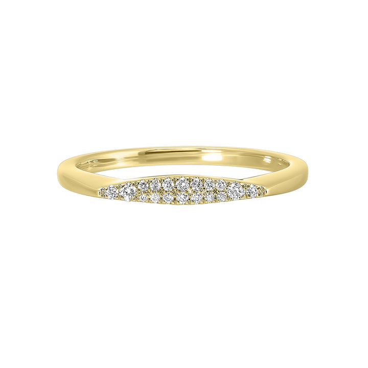 14Kt Yellow Gold Diamond 1/12Ctw Ring