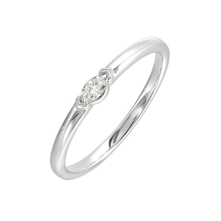 14Kt White Gold Diamond 1/12Ctw Ring
