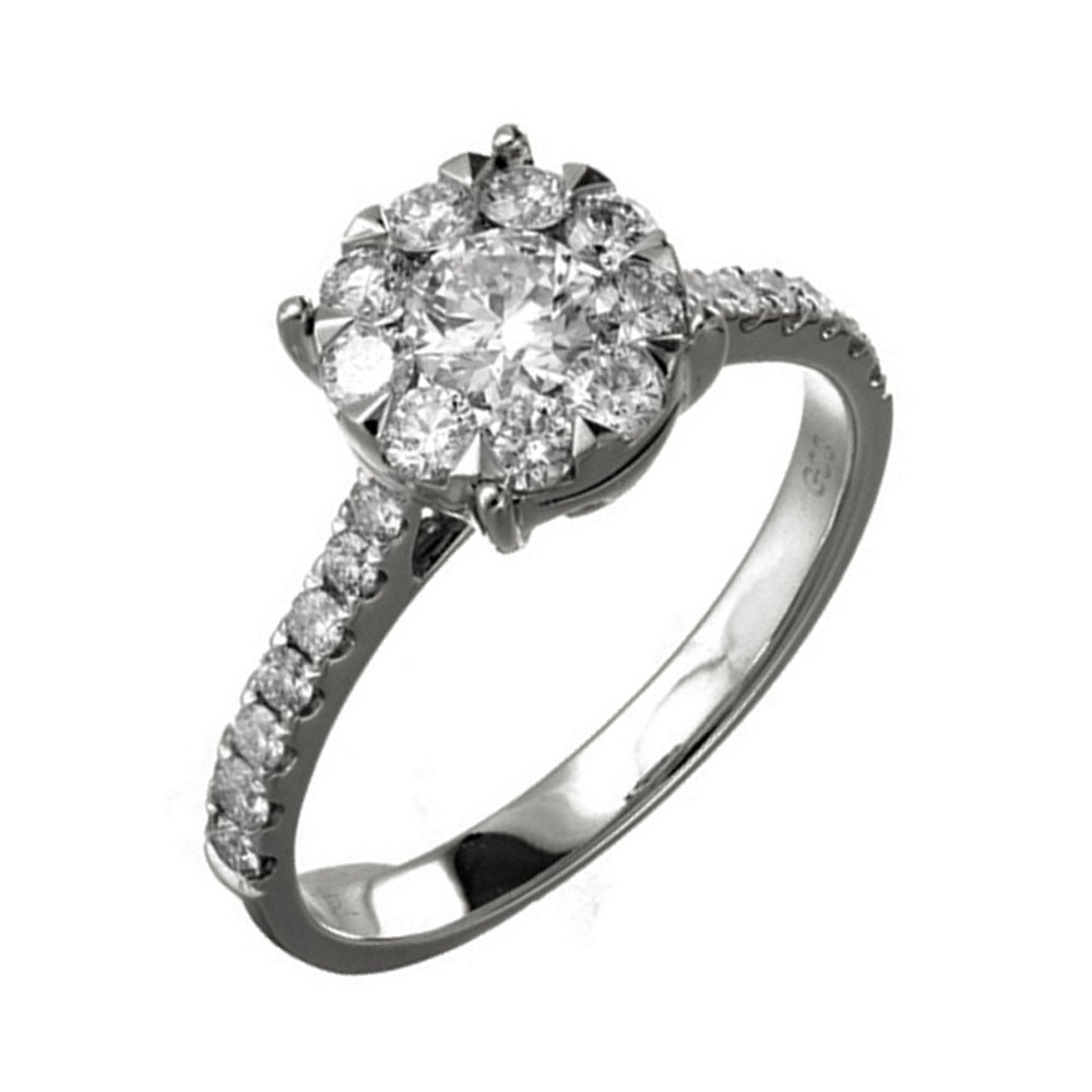 14Kt White Gold Diamond 1Ctw Ring
