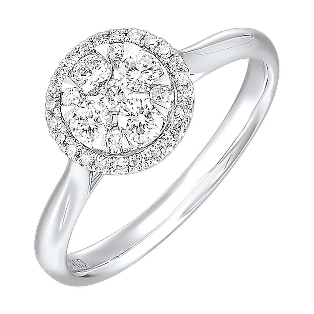 14Kt White Gold Diamond 1/2Ctw Ring