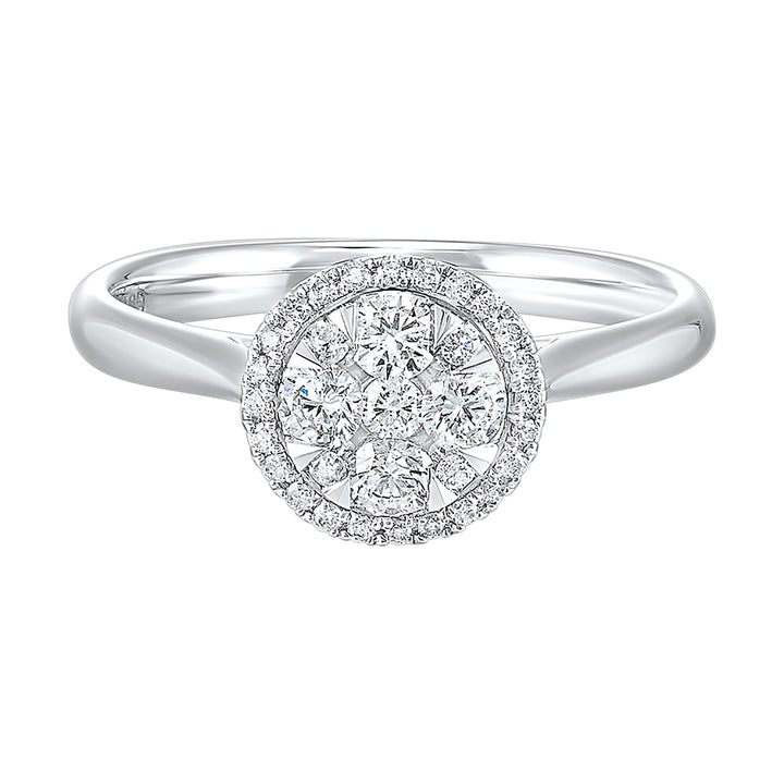 14Kt White Gold Diamond 1/2Ctw Ring