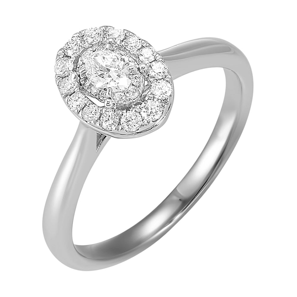 14Kt White Gold Diamond 1/3Ctw Ring