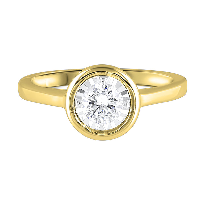 14Kt Yellow Gold Diamond 1/4Ctw Ring