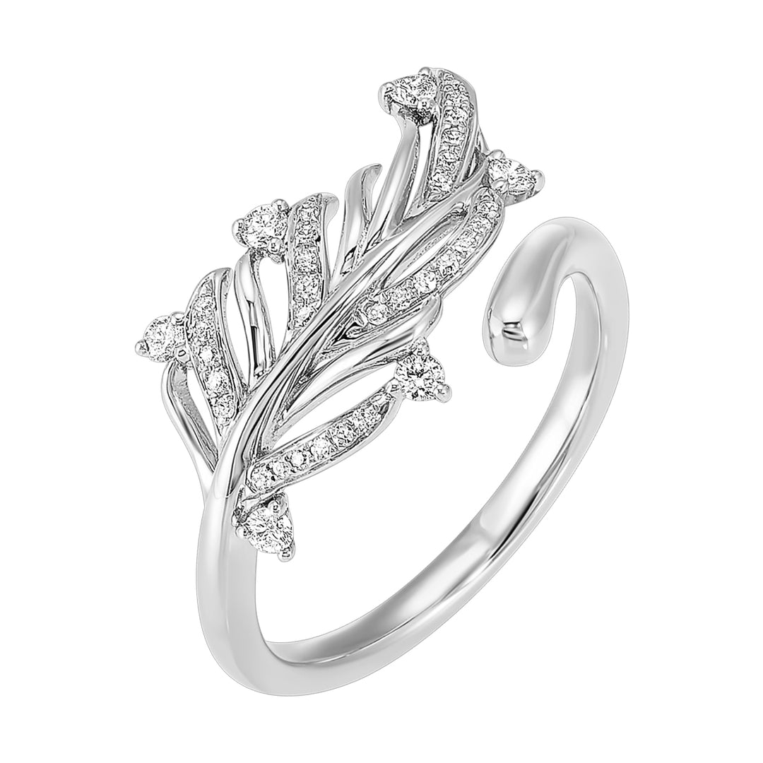 14Kt White Gold Diamond 1/5Ctw Ring