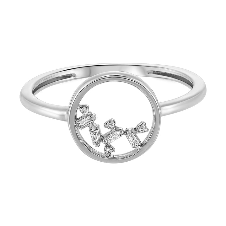 14Kt White Gold Diamond 1/25Ctw Ring