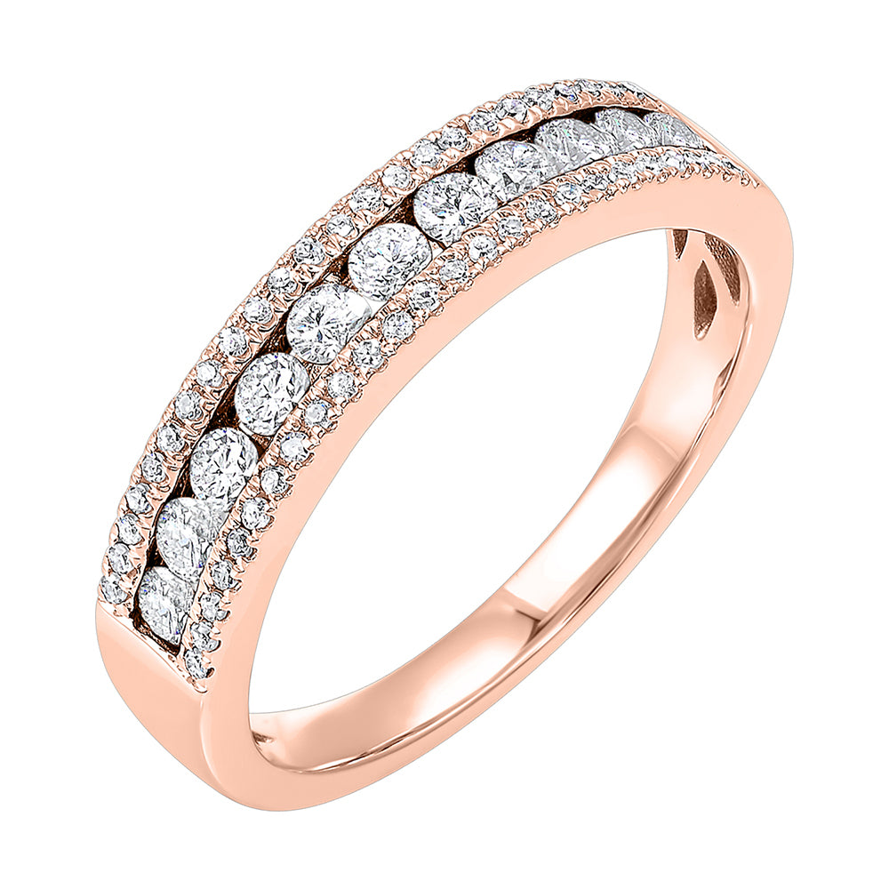 14Kt Rose Gold Diamond 1/2Ctw Ring