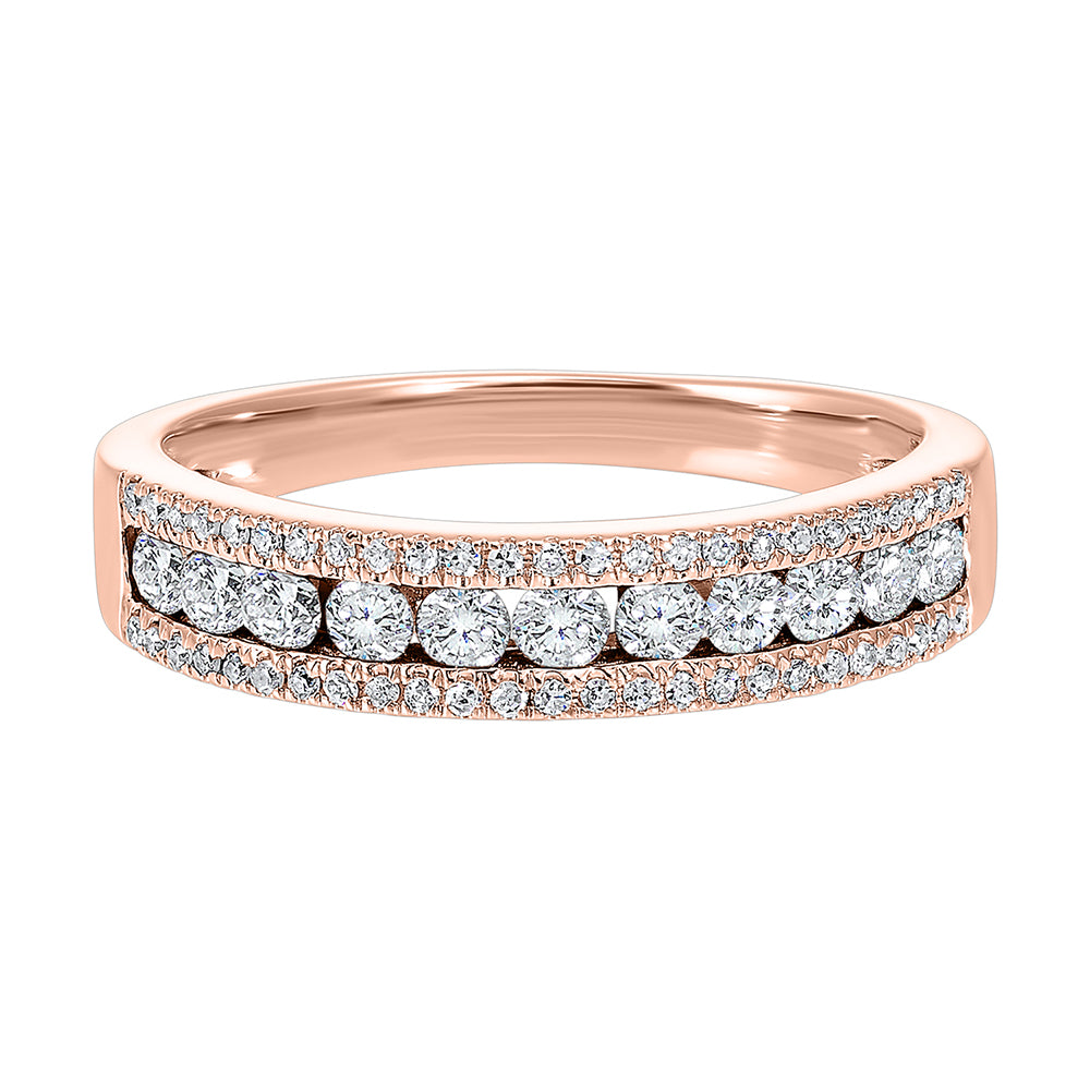 14Kt Rose Gold Diamond 1/2Ctw Ring