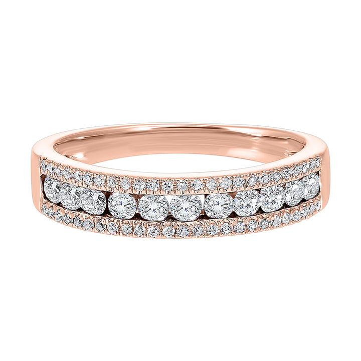 14Kt Rose Gold Diamond 1/2Ctw Ring