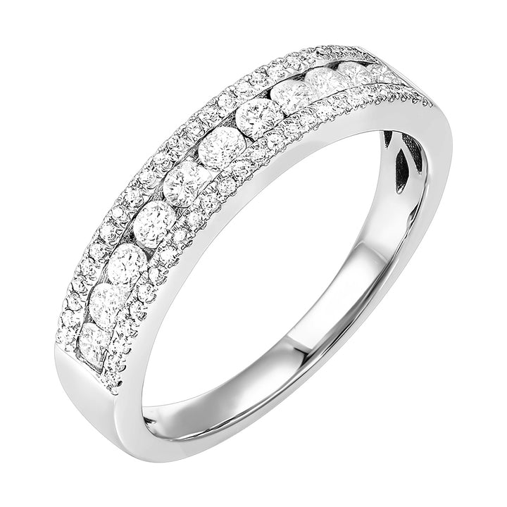Platinum White Diamond 1/2Ctw Ring