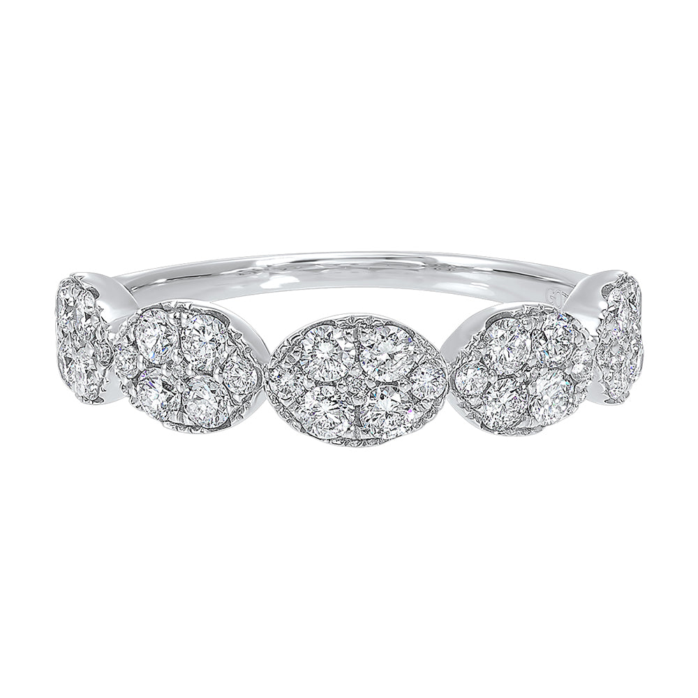 14Kt White Gold Diamond 3/4Ctw Ring