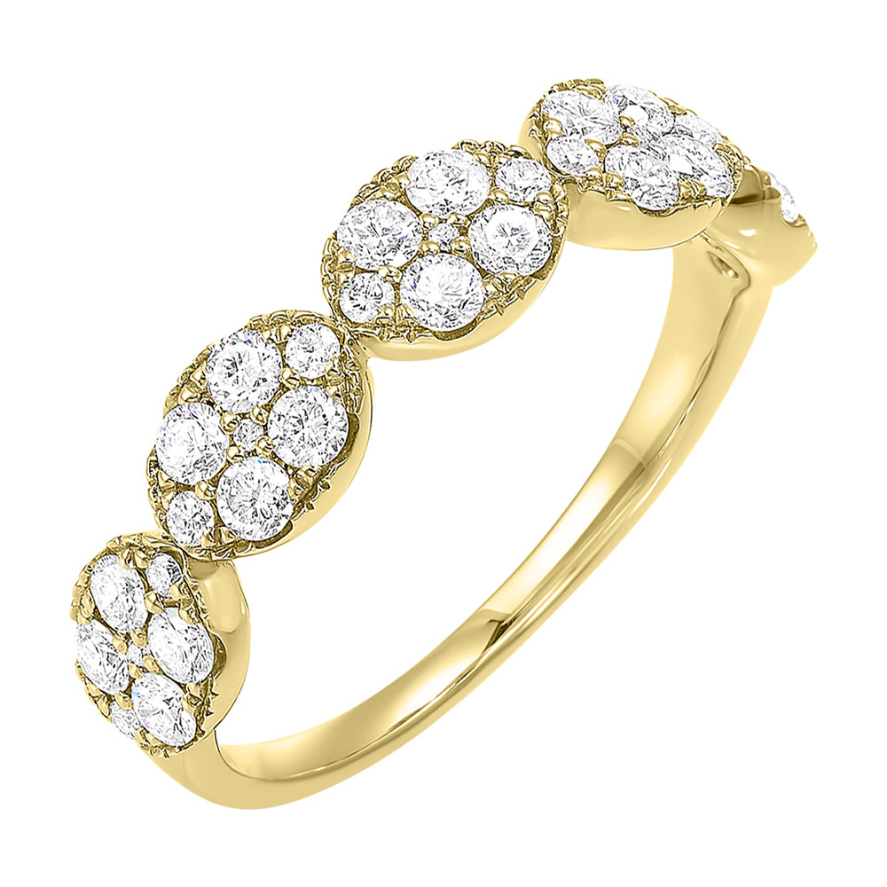 14Kt Yellow Gold Diamond 3/4Ctw Ring