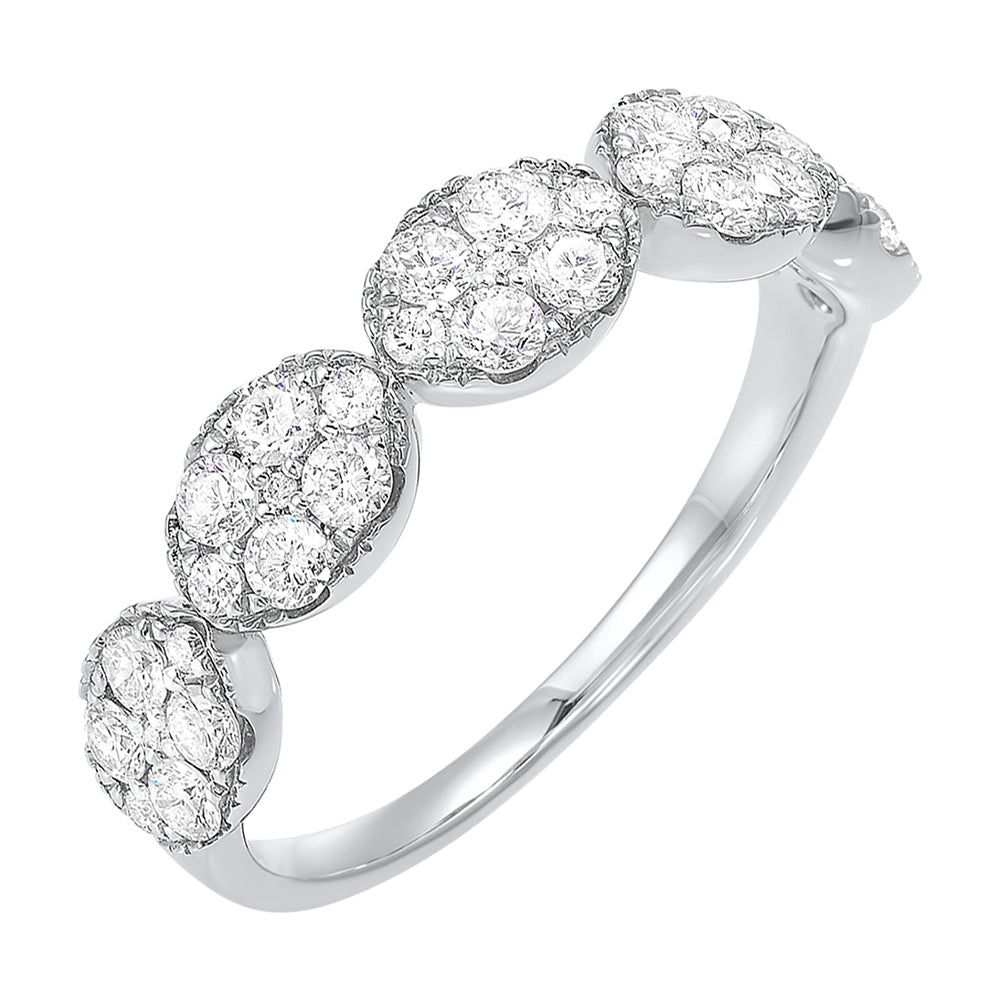 Platinum White Diamond 3/4Ctw Ring