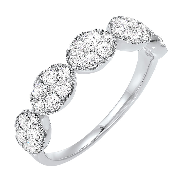 Platinum White Diamond 3/4Ctw Ring