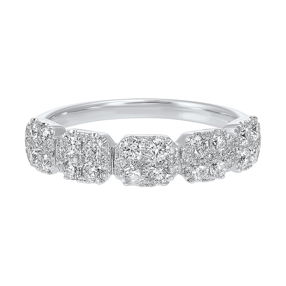 14Kt White Gold Diamond 3/4Ctw Ring