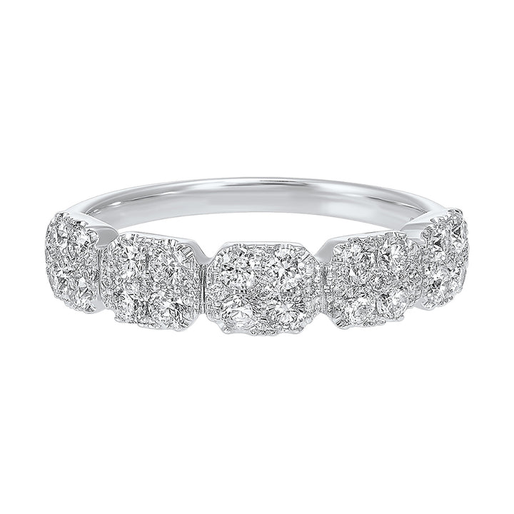 14Kt White Gold Diamond 3/4Ctw Ring