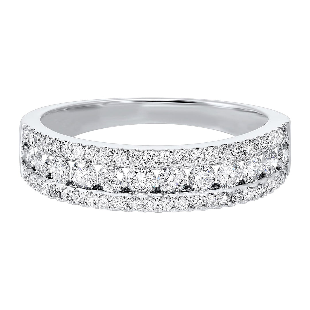14Kt White Gold Diamond 3/4Ctw Ring