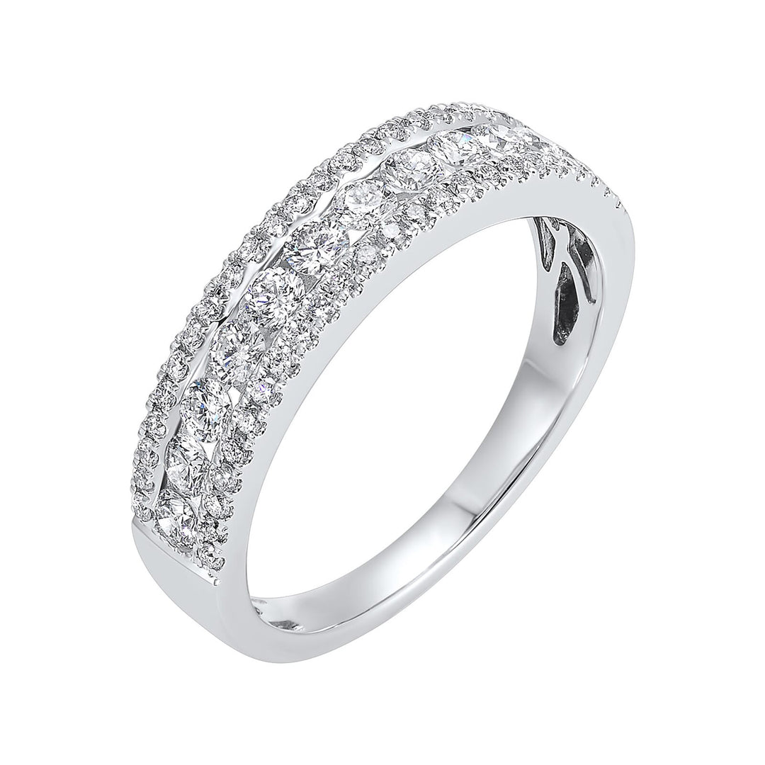 14Kt White Gold Diamond 3/4Ctw Ring
