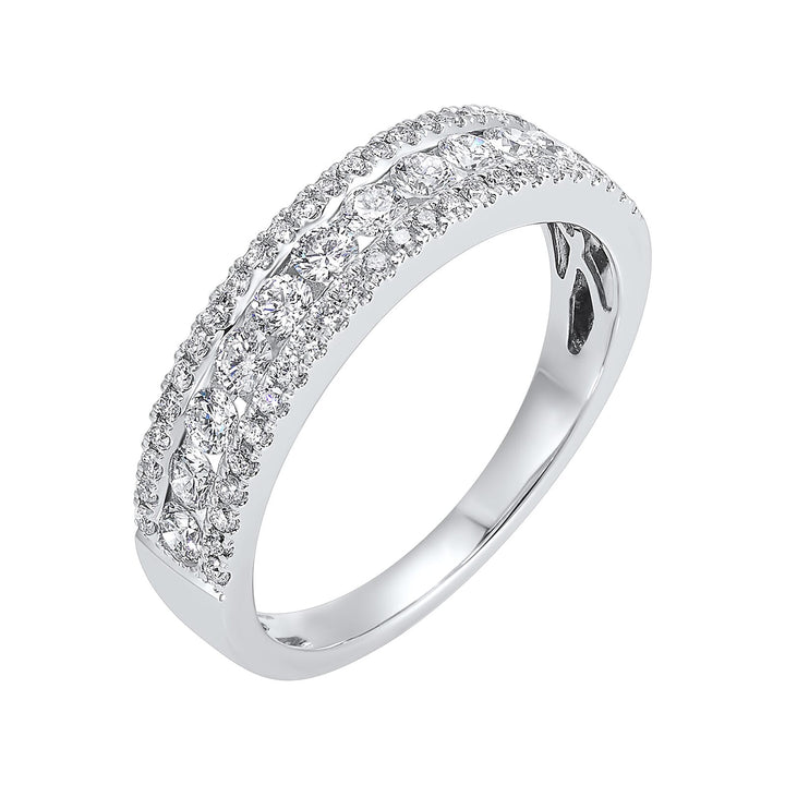 14Kt White Gold Diamond 3/4Ctw Ring