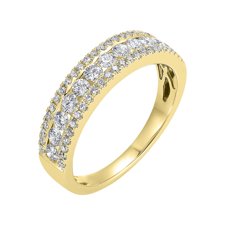 14Kt Yellow Gold Diamond 3/4Ctw Ring