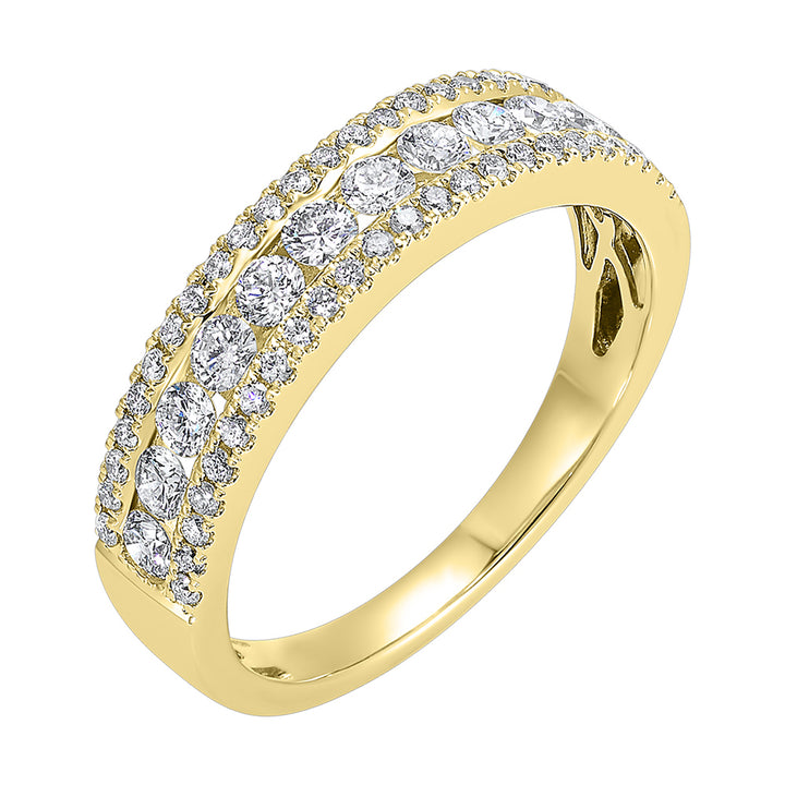 14Kt Yellow Gold Diamond 3/4Ctw Ring
