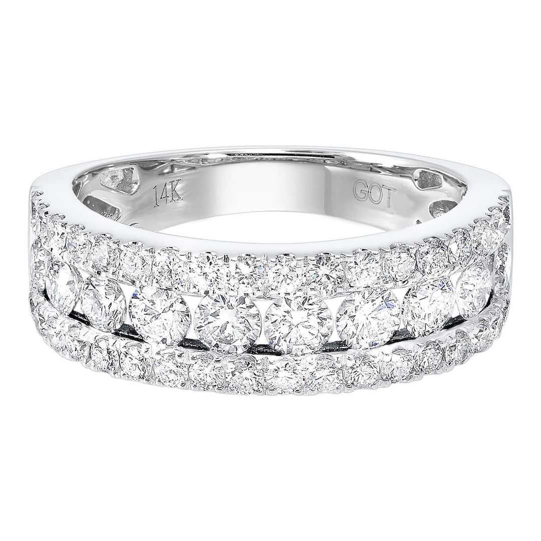 14Kt White Gold Diamond 1 1/2Ctw Ring