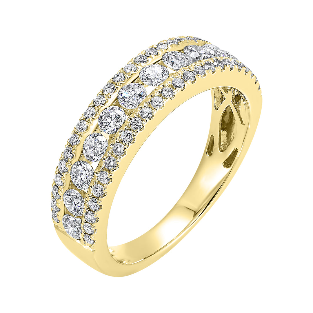 14Kt Yellow Gold Diamond 1 1/2Ctw Ring
