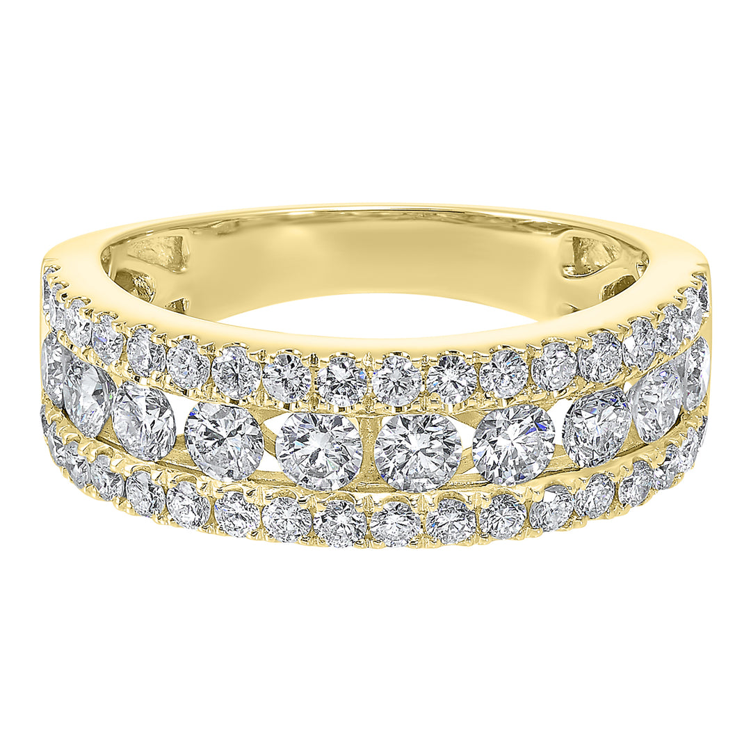 14Kt Yellow Gold Diamond 1Ctw Ring