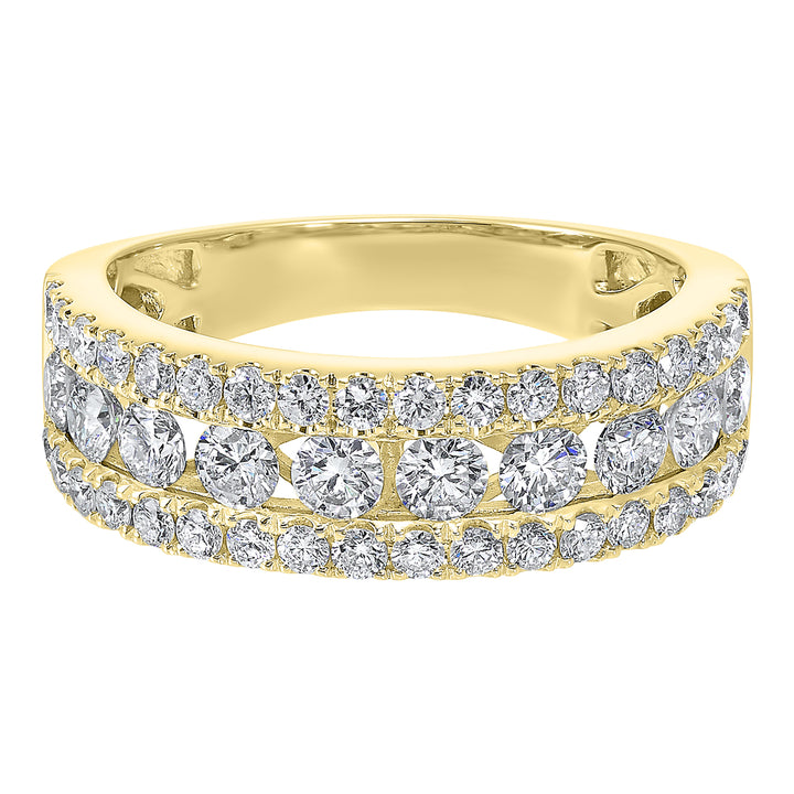 14Kt Yellow Gold Diamond 1Ctw Ring