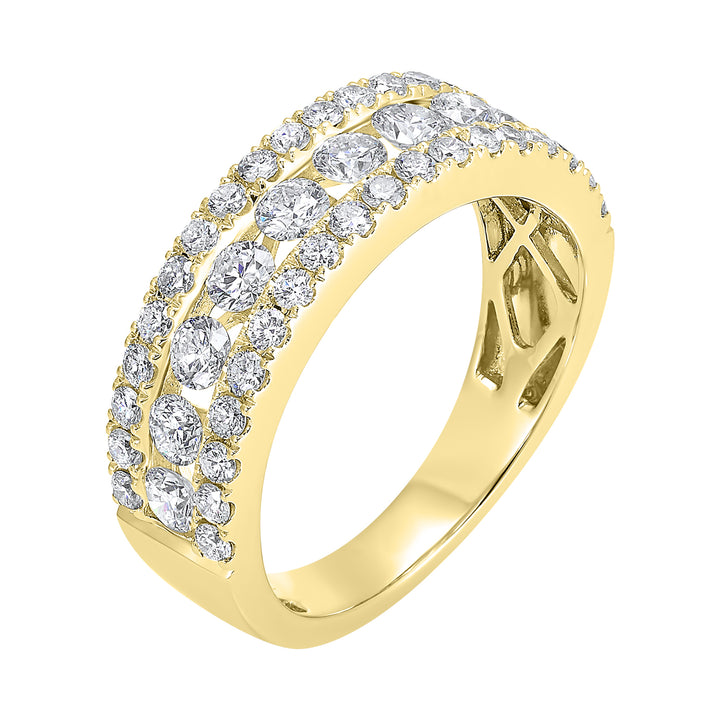 14Kt Yellow Gold Diamond 1Ctw Ring